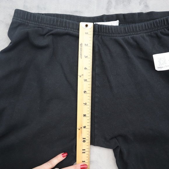 Nana Fashion Pants Womens 1XL Black Sweatpants Elastic Waist Pull On Knit Cotton - Picture 4 of 10